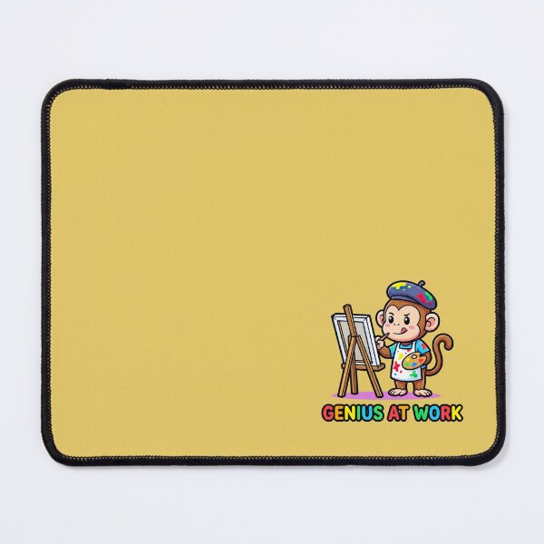 Item preview, Genius At Work Cute Artist Monkey designed and sold by WildCute.