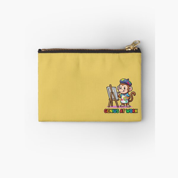 Item preview, Genius At Work Cute Artist Monkey designed and sold by WildCute.