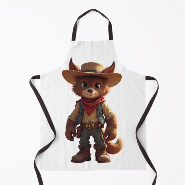 Item preview, cheerful adventurous fox dressed cowboy Western friendly smile designed and sold by ART ATTACK ZONE.
