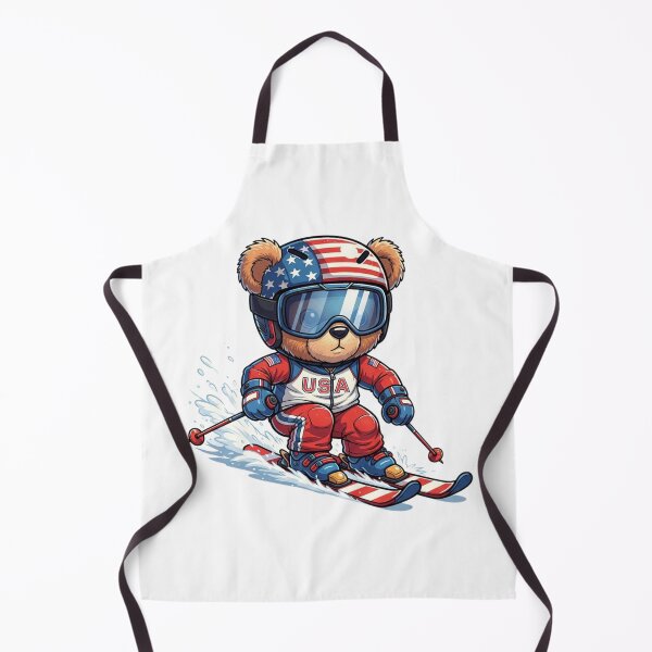 Item preview, US Winter Ski Team Teddy Cute Bear designed and sold by sahbender.