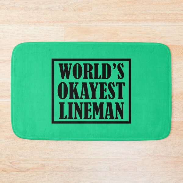 Item preview, World's Okayest Lineman. Lineman Quote designed and sold by DesignHouse07.