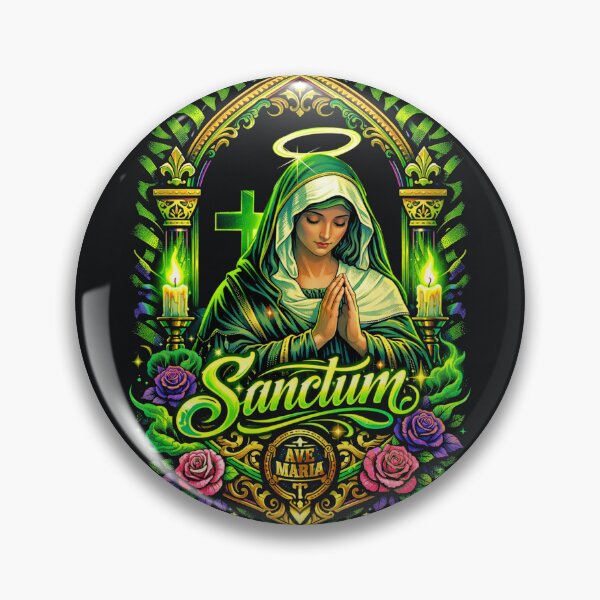 Item preview, Sanctum Icons: Ave Maria — Neon Radiance designed and sold by Sanctum Icons.