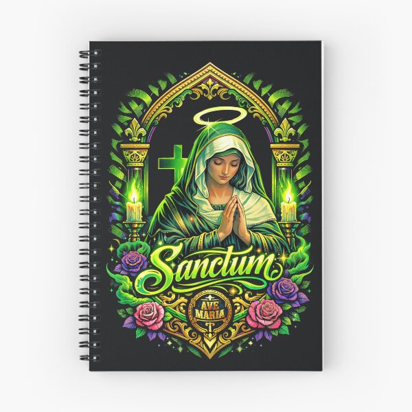 Item preview, Sanctum Icons: Ave Maria — Neon Radiance designed and sold by Sanctum Icons.