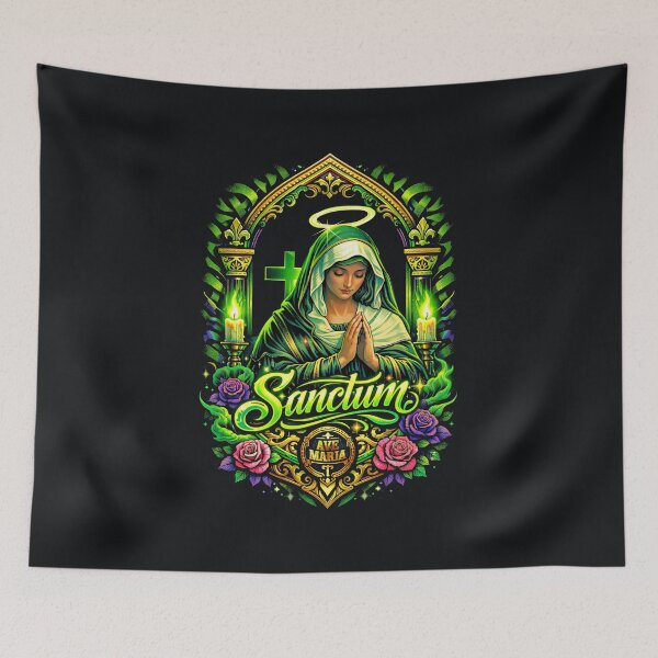 Item preview, Sanctum Icons: Ave Maria — Neon Radiance designed and sold by Sanctum Icons.