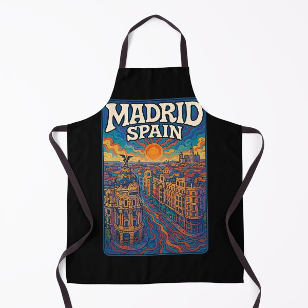 Item preview, Madrid Spain Psychedelic Trippy Art Travel designed and sold by TomFrontierArt.