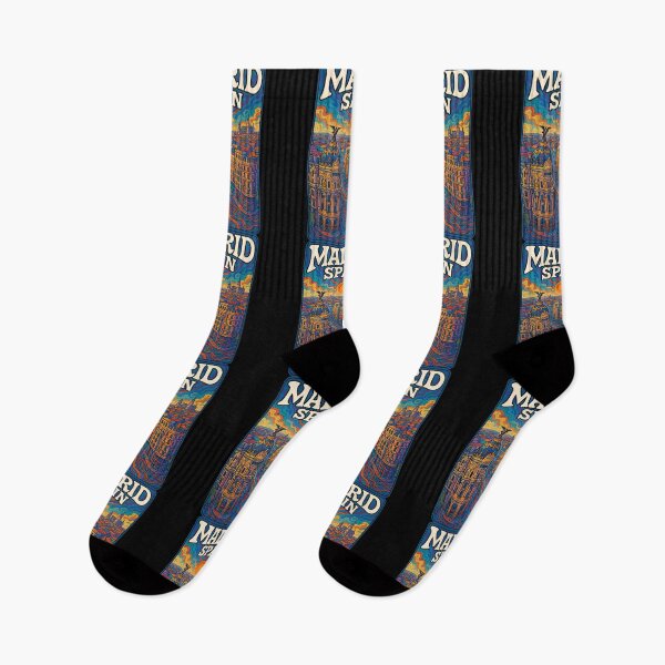 Item preview, Madrid Spain Psychedelic Trippy Art Travel designed and sold by TomFrontierArt.