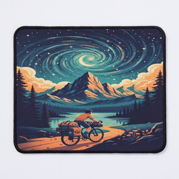Item preview, Bikepacking under starry sky designed and sold by Stefanrajzer.