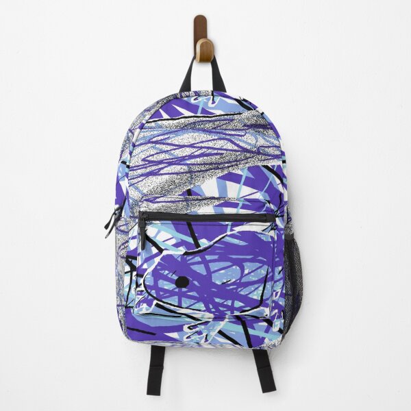Item preview, abstract blue frog digital art designed and sold by OOMUHNshop.