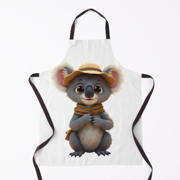 Item preview, adorable koala hat scarf friendliness charm warm smile designed and sold by ART ATTACK ZONE.