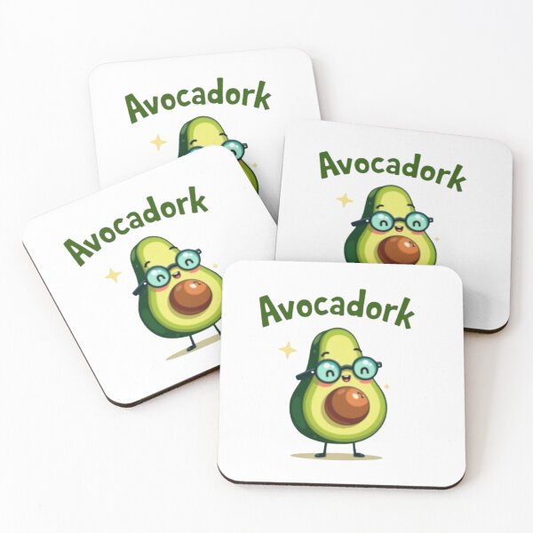 Item preview, Avocadork Funny Glasses Avocado Pun Illustration designed and sold by Posiheal26.
