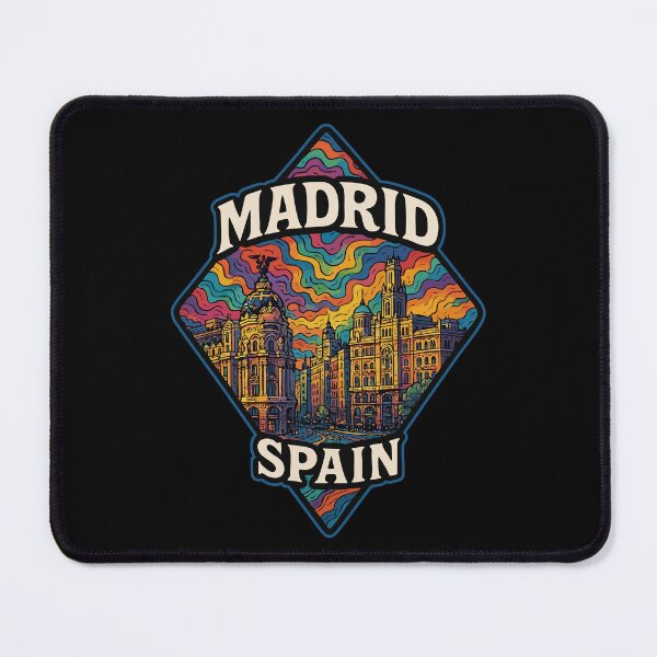 Item preview, Madrid Spain Psychedelic Trippy Art designed and sold by TomFrontierArt.