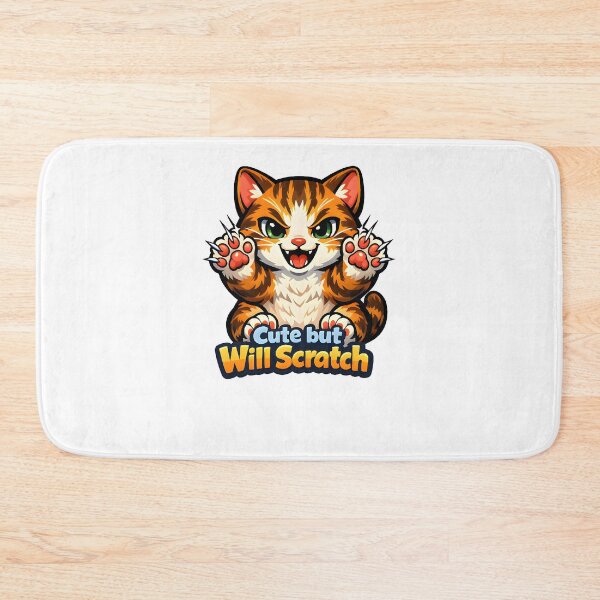Item preview, Cute but Will Scratch – Funny Veterinary Cat Clinic Humor designed and sold by Bettybee00.