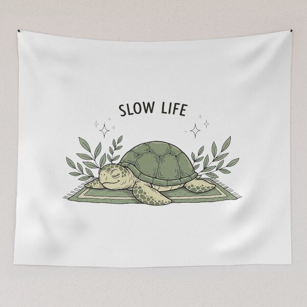 Item preview, Slow Life, Happy Life Turtle designed and sold by Pollock.