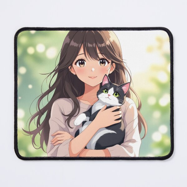 Item preview, Girl with a cat designed and sold by PrintLabStudio.