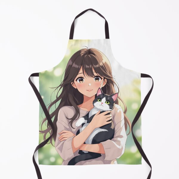 Item preview, Girl with a cat designed and sold by PrintLabStudio.