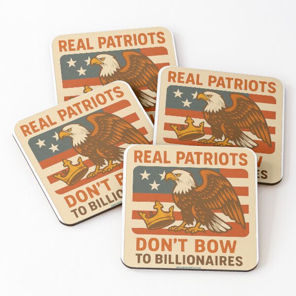Item preview, Real patriots don’t bow to billionaires. designed and sold by Sunny Apocalypse .