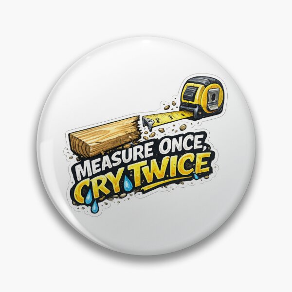 Item preview, Measure once. Cry Twice designed and sold by 2Guys2Hammers.