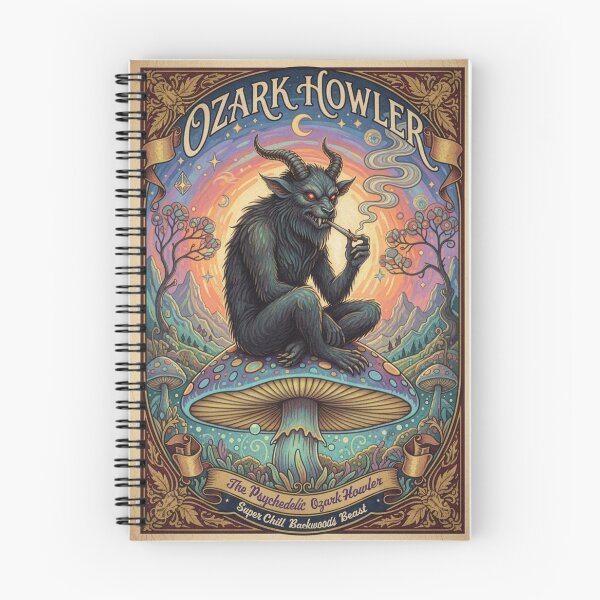 Item preview, Ozark Howler Smoking On A Mushroom designed and sold by irregulargoods.