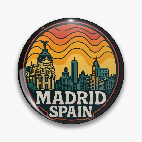 Item preview, Madrid Spain Retro Travel designed and sold by TomFrontierArt.