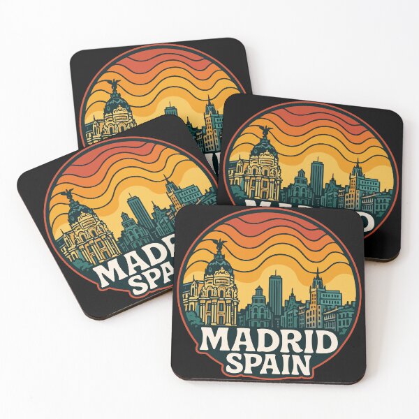 Item preview, Madrid Spain Retro Travel designed and sold by TomFrontierArt.