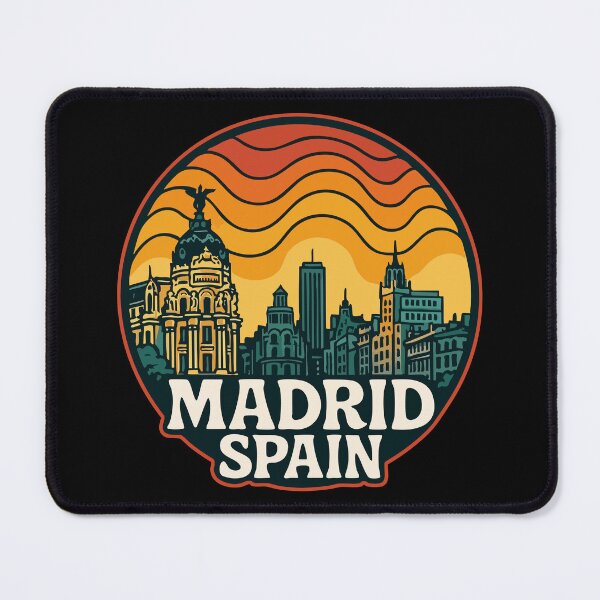 Item preview, Madrid Spain Retro Travel designed and sold by TomFrontierArt.