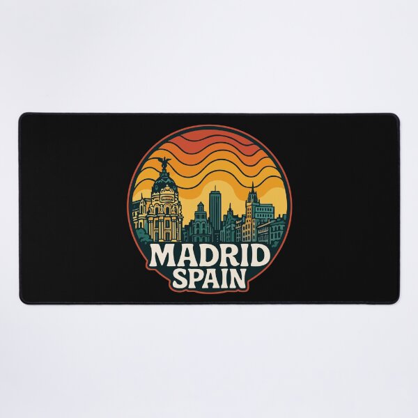 Item preview, Madrid Spain Retro Travel designed and sold by TomFrontierArt.