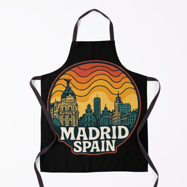 Item preview, Madrid Spain Retro Travel designed and sold by TomFrontierArt.