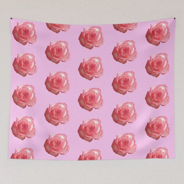 Item preview, salmon pink rose flower sticker designed and sold by inainart.