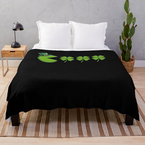 Item preview, St Patricks Day Eating Shamrock Old Gamer Men Boys designed and sold by MuniraWearify.