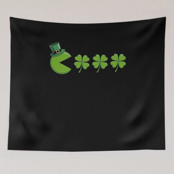 Item preview, St Patricks Day Eating Shamrock Old Gamer Men Boys designed and sold by MuniraWearify.