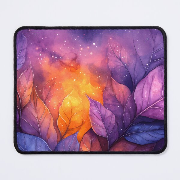 Item preview, Heart №80 Cosmic Heart with Mystical Purple Leaves designed and sold by SyberGen.