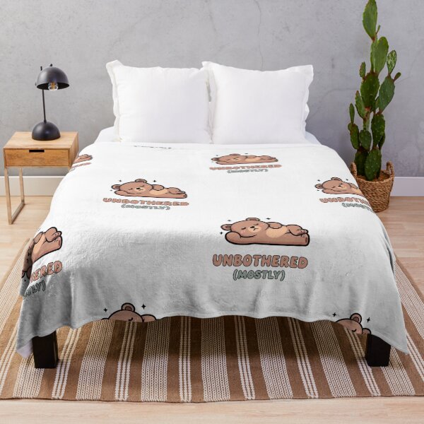 Item preview, Unbothered Mostly - Cute Bear designed and sold by artaipix.