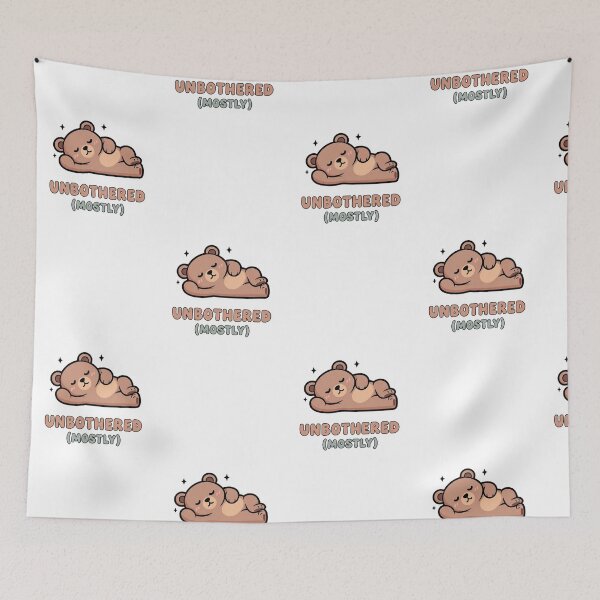Item preview, Unbothered Mostly - Cute Bear designed and sold by artaipix.