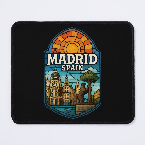 Item preview, Madrid Spain Stained Glass Travel designed and sold by TomFrontierArt.