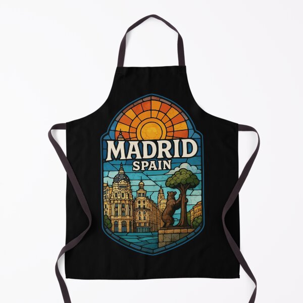Item preview, Madrid Spain Stained Glass Travel designed and sold by TomFrontierArt.