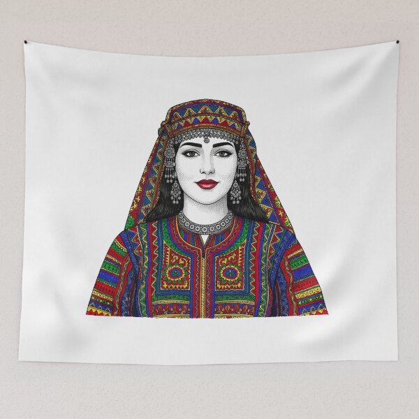 Item preview, Portrait of a Woman Wearing Traditional Yemeni Attire designed and sold by Pollock.