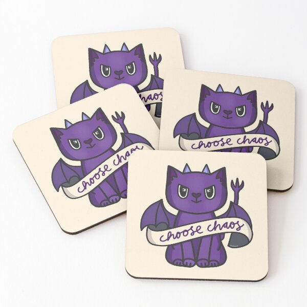 Item preview, Choose Chaos Naughty Cat designed and sold by cat-and-raven.