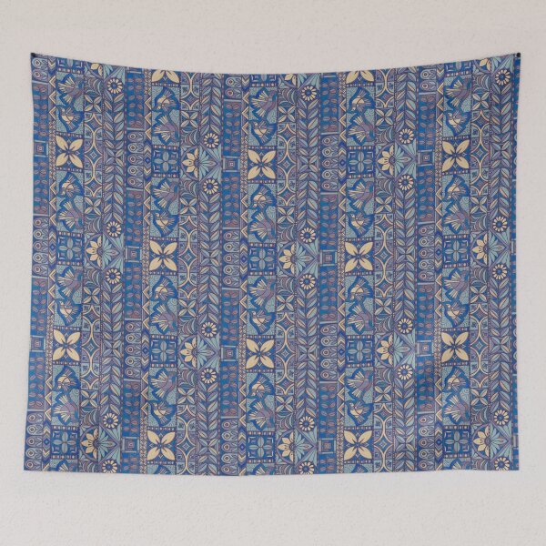 Item preview, Pasifika Garden Doves Denim Blue designed and sold by AprilAppleArt.