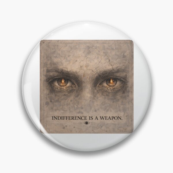 Item preview, Indifference Is a Weapon – Awareness Art designed and sold by Papier Atelier Art.