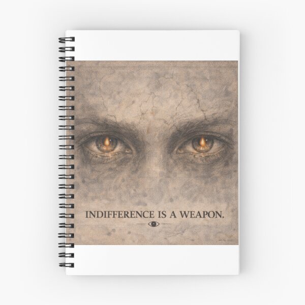 Item preview, Indifference Is a Weapon – Awareness Art designed and sold by Papier Atelier Art.