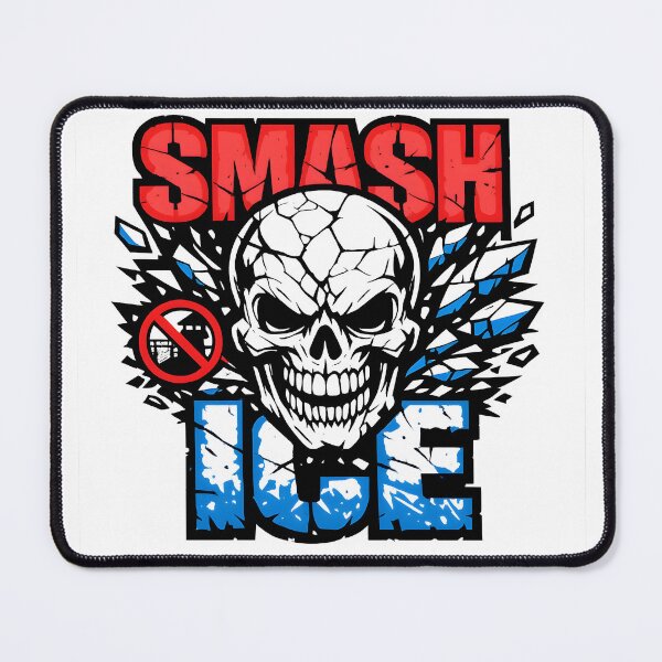 Item preview, Smash ICE Skull T-Shirt Abolish ICE Protest Aggressive Skull Tee designed and sold by WAUZ.