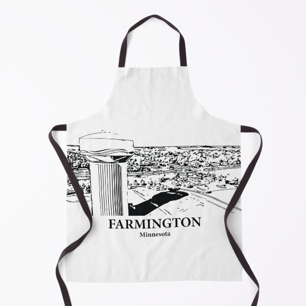 Item preview, Farmington MN - Ink Cityscape Illustration designed and sold by Lakeric Cityscapes.