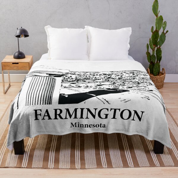 Item preview, Farmington MN - Ink Cityscape Illustration designed and sold by Lakeric Cityscapes.