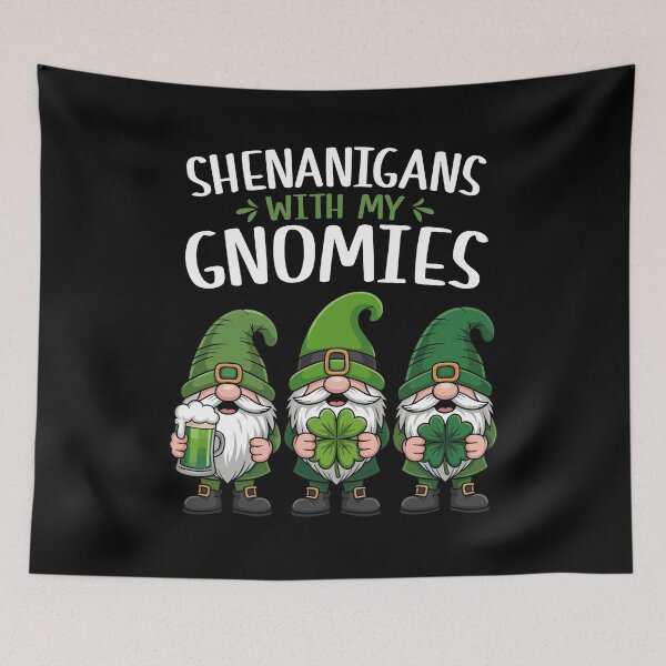 Item preview, St Patricks Day Shenanigans With My Gnomies Irish Gnome designed and sold by MuniraWearify.