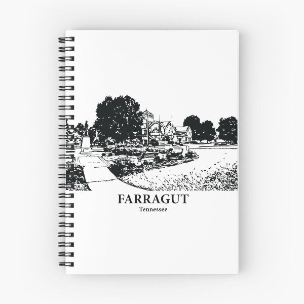 Item preview, Farragut TN - Ink Cityscape Illustration designed and sold by Lakeric.