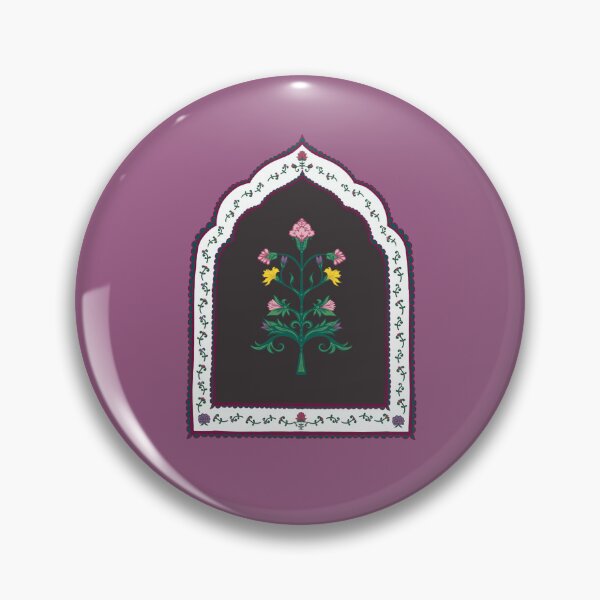Item preview, Mughal floral art sticker multicolor designed and sold by AngubeenPaperCo.