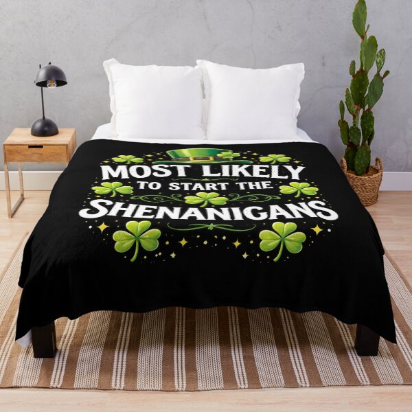 Item preview, St Patrick's Day Most Likely To Start The Shenanigans designed and sold by MuniraWearify.