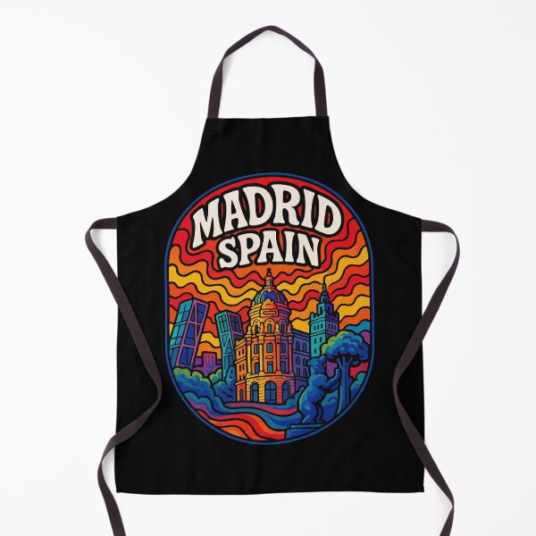 Item preview, Madrid Spain Travel Trippy Art designed and sold by TomFrontierArt.