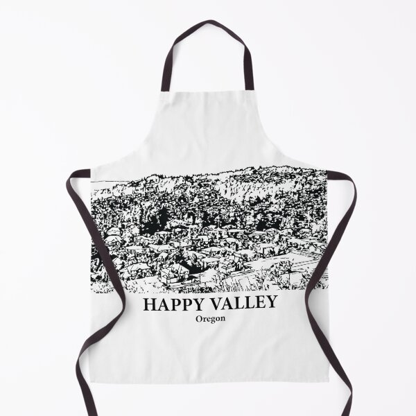 Item preview, Happy Valley OR - Ink Cityscape Illustration designed and sold by Lakeric.