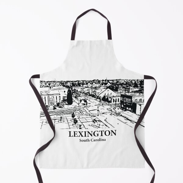 Item preview, Lexington SC - Ink Cityscape Illustration designed and sold by Lakeric Cityscapes.